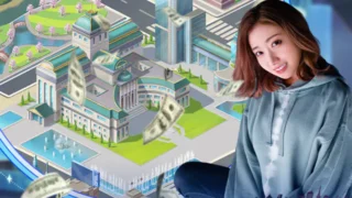 銀行マンの下剋上N 都市投資マップのゲーム画面(画像出典: DMM GAMES公式ページ)