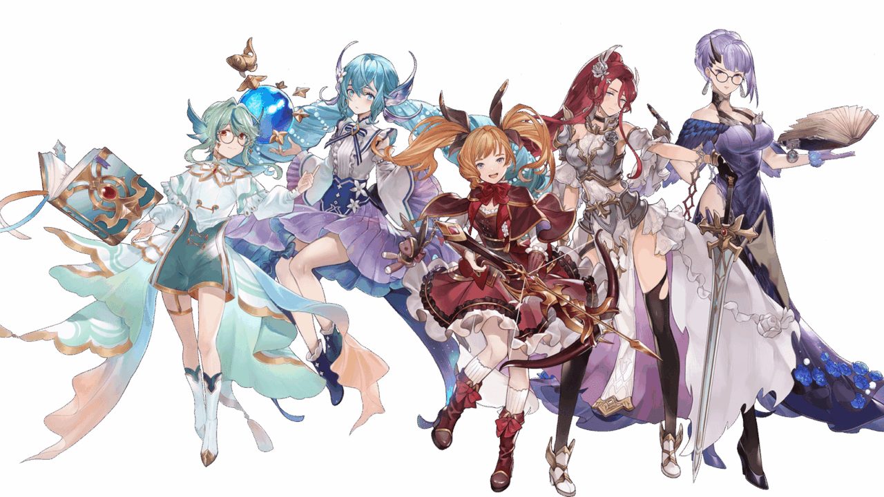 天空のファンタジー 仲間となる英雄たちの立ち絵