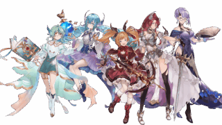 天空のファンタジー 仲間となる英雄たちの立ち絵