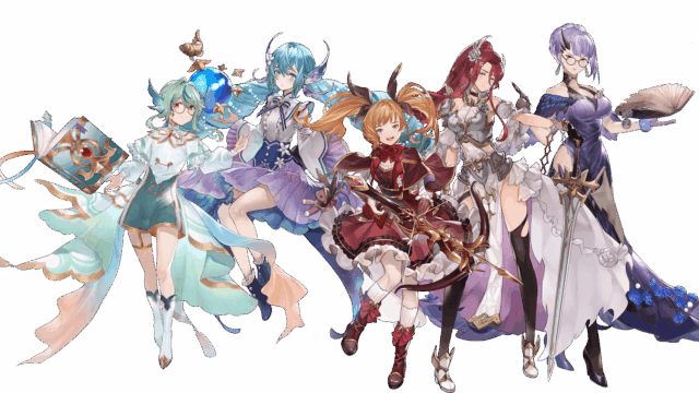 天空のファンタジー 仲間となる英雄たちの立ち絵