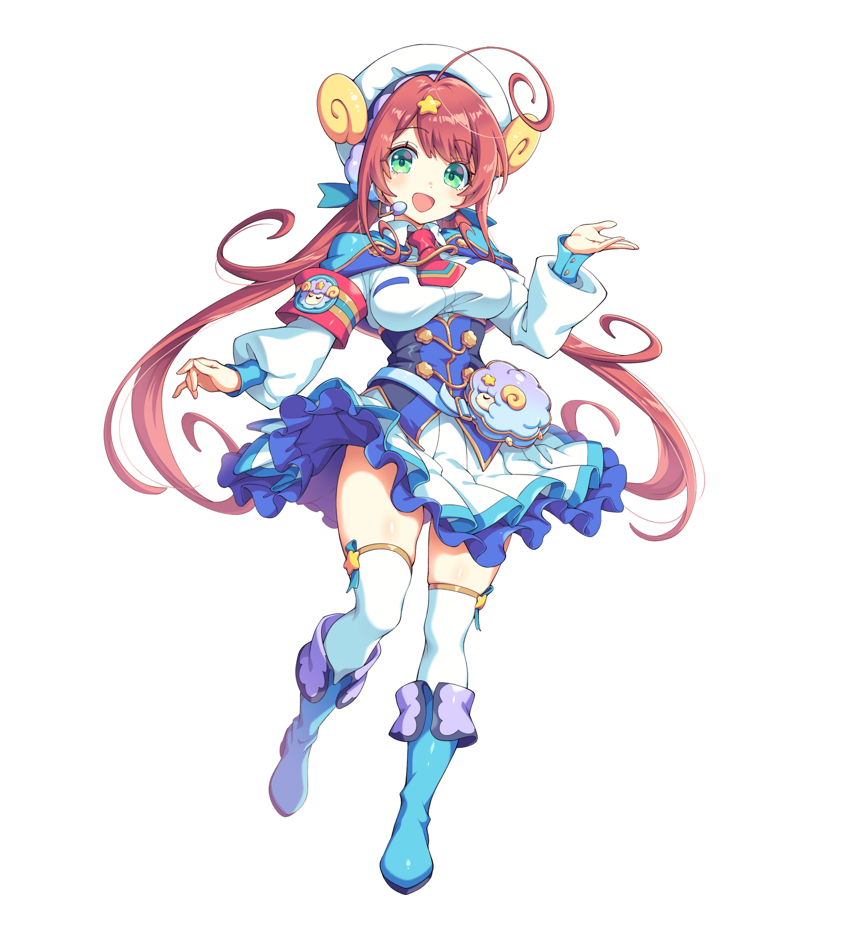 テクロノスXの新人ガイドキャラクター、ミライの立ち絵